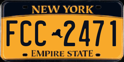 NY license plate FCC2471