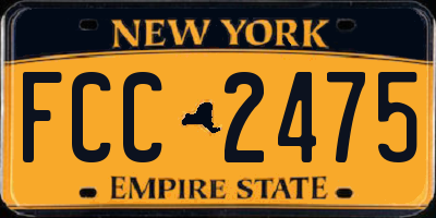 NY license plate FCC2475