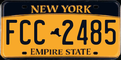 NY license plate FCC2485