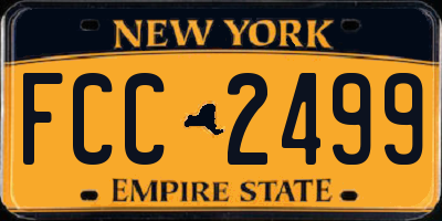 NY license plate FCC2499