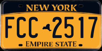 NY license plate FCC2517