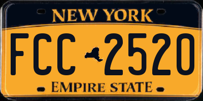 NY license plate FCC2520
