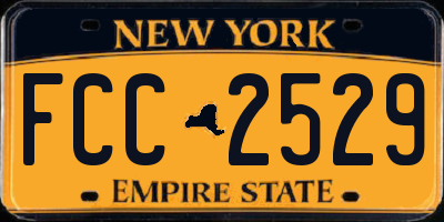 NY license plate FCC2529