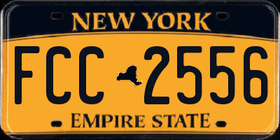 NY license plate FCC2556