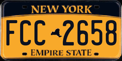 NY license plate FCC2658