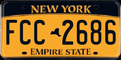 NY license plate FCC2686