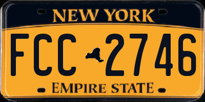 NY license plate FCC2746