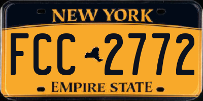 NY license plate FCC2772