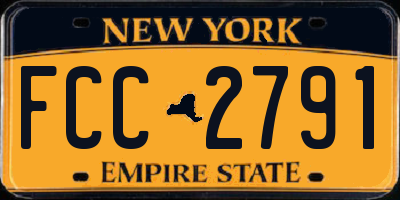 NY license plate FCC2791
