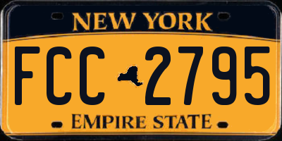 NY license plate FCC2795