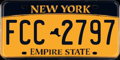 NY license plate FCC2797