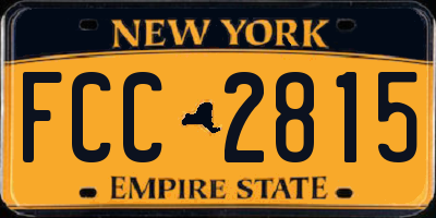 NY license plate FCC2815