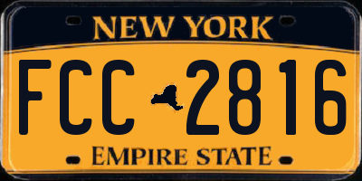 NY license plate FCC2816