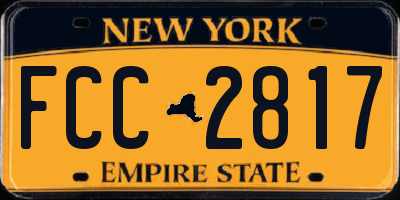 NY license plate FCC2817