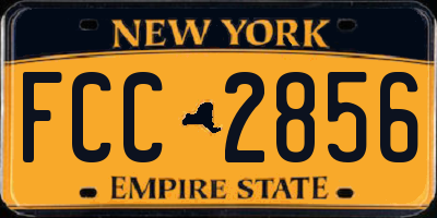 NY license plate FCC2856