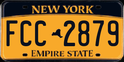 NY license plate FCC2879