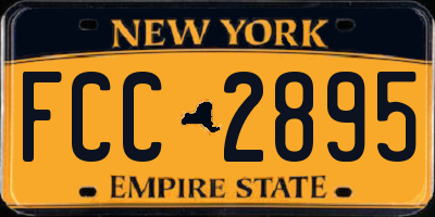 NY license plate FCC2895