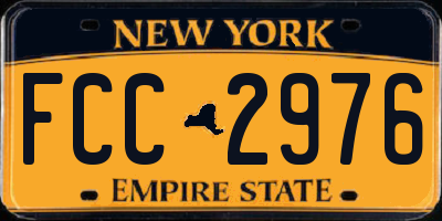 NY license plate FCC2976