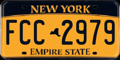 NY license plate FCC2979