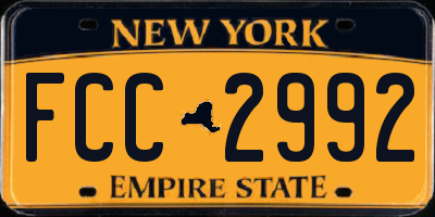 NY license plate FCC2992