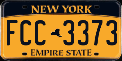 NY license plate FCC3373