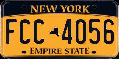 NY license plate FCC4056