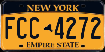 NY license plate FCC4272