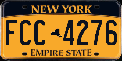 NY license plate FCC4276