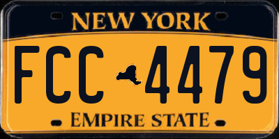 NY license plate FCC4479