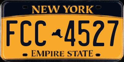 NY license plate FCC4527