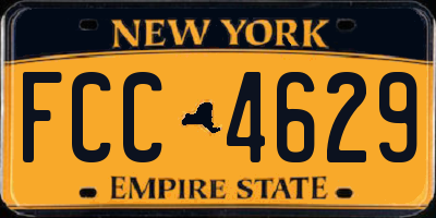 NY license plate FCC4629