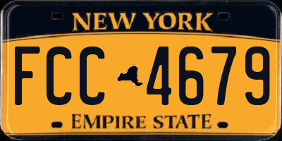 NY license plate FCC4679