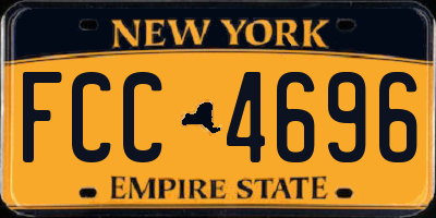 NY license plate FCC4696