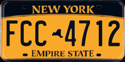NY license plate FCC4712