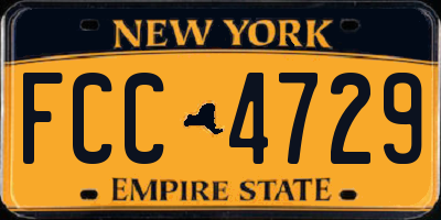 NY license plate FCC4729