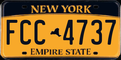 NY license plate FCC4737