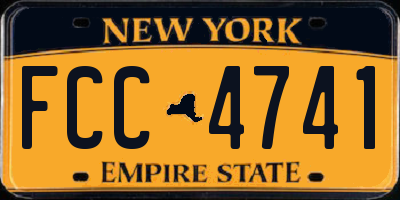 NY license plate FCC4741