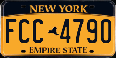 NY license plate FCC4790
