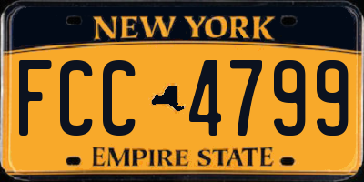 NY license plate FCC4799
