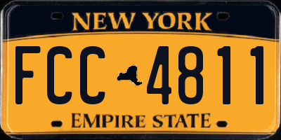 NY license plate FCC4811