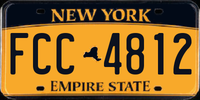 NY license plate FCC4812