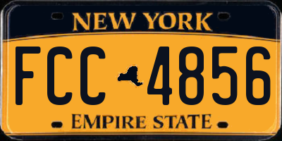NY license plate FCC4856