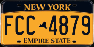 NY license plate FCC4879