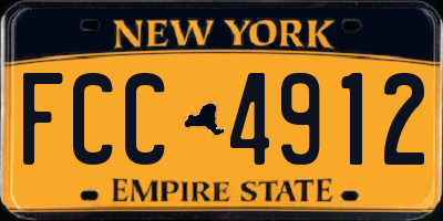 NY license plate FCC4912