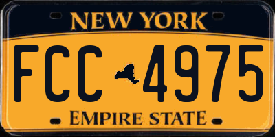 NY license plate FCC4975