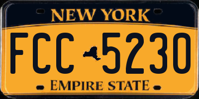 NY license plate FCC5230
