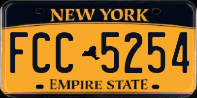 NY license plate FCC5254