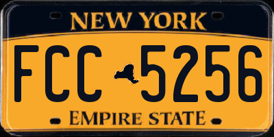 NY license plate FCC5256
