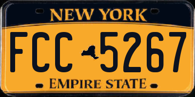 NY license plate FCC5267