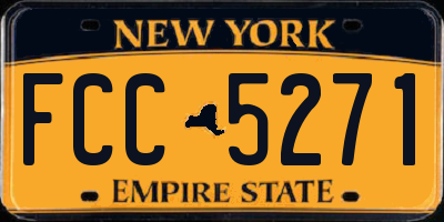 NY license plate FCC5271